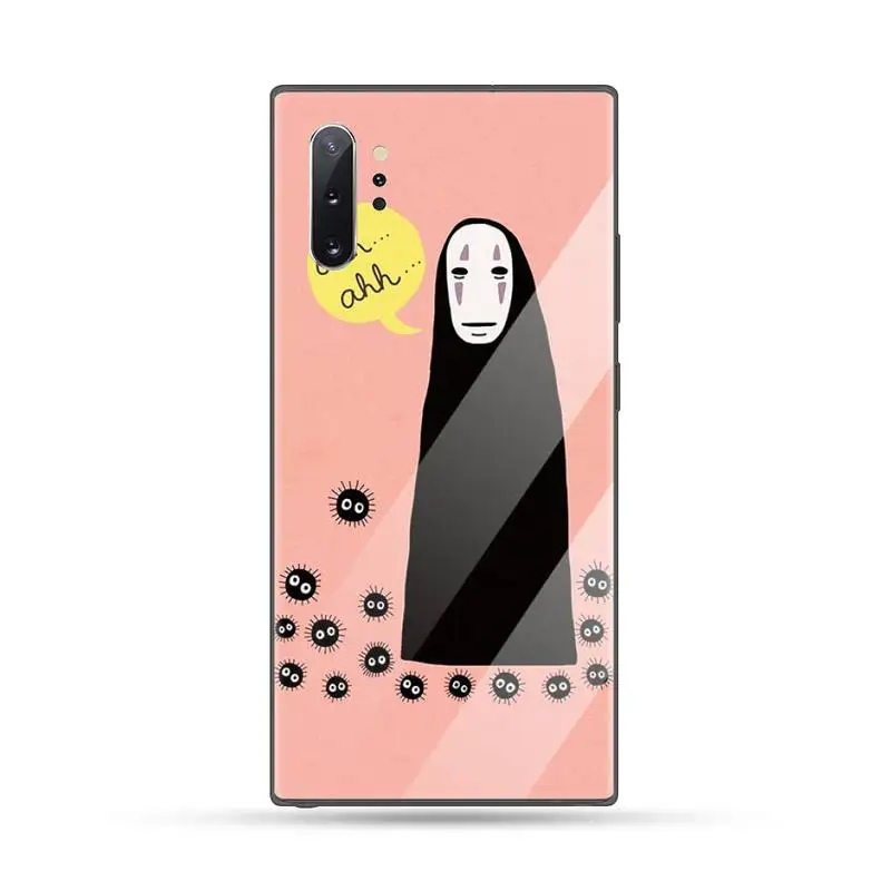 

Studio Ghibli Spirited Away Faceless man Phone Case Tempered glass For Samsung S6 S7 edge S8 S9 S10 e plus note8 9 10 pro