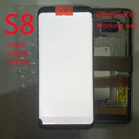 glass broken working well used for samsung galaxy s8 lcd with frame g950 g950f g950u monitor original display