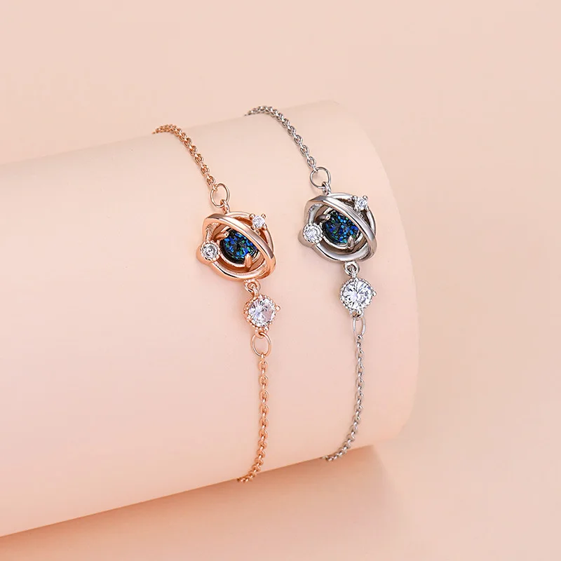 

2021 Trendy Temperament Dream Planet Bracelet for Women Personality Fashion Zircon Bracelet Small Fresh Jewelry