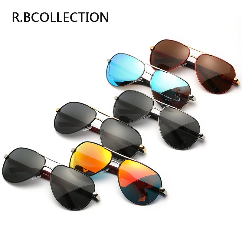 HD поляризованные солнцезащитные очки мужские Брендовые для вождения Большие