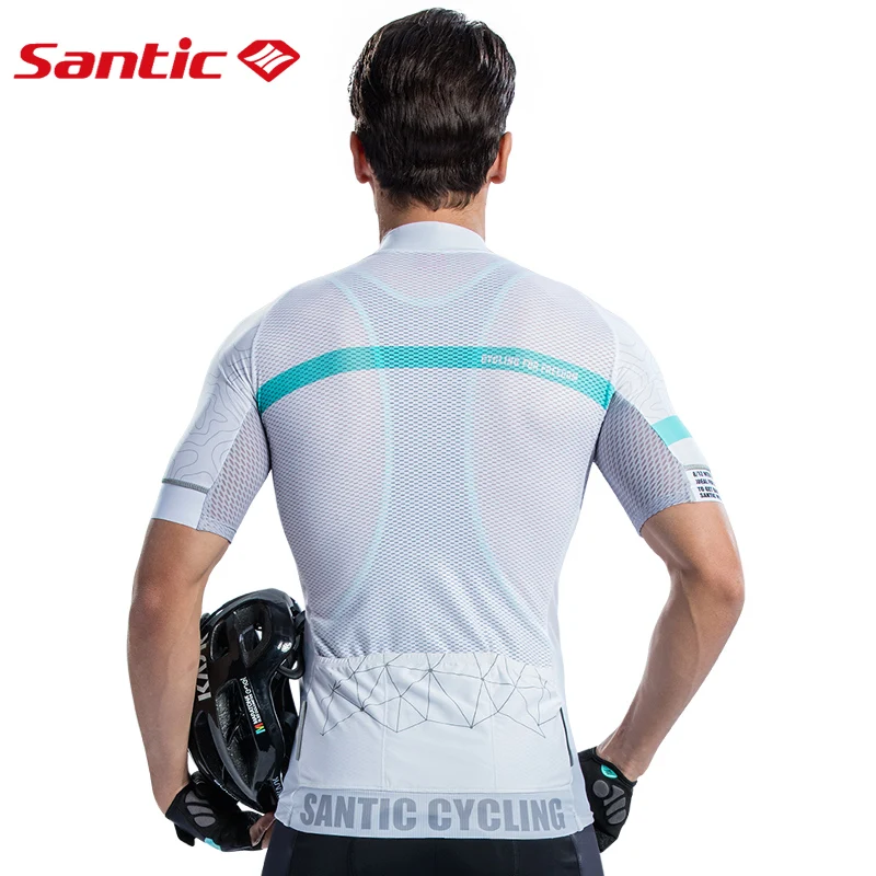 Santic Для мужчин Велоспорт Короткие Джерси Pro Fit с объёмным рисунком из мультиков