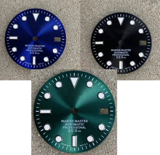 

SKX007 стиль 29 мм C3 зеленый светящийся циферблат для часов 3 для NH35/36 механизм с S-логотипом