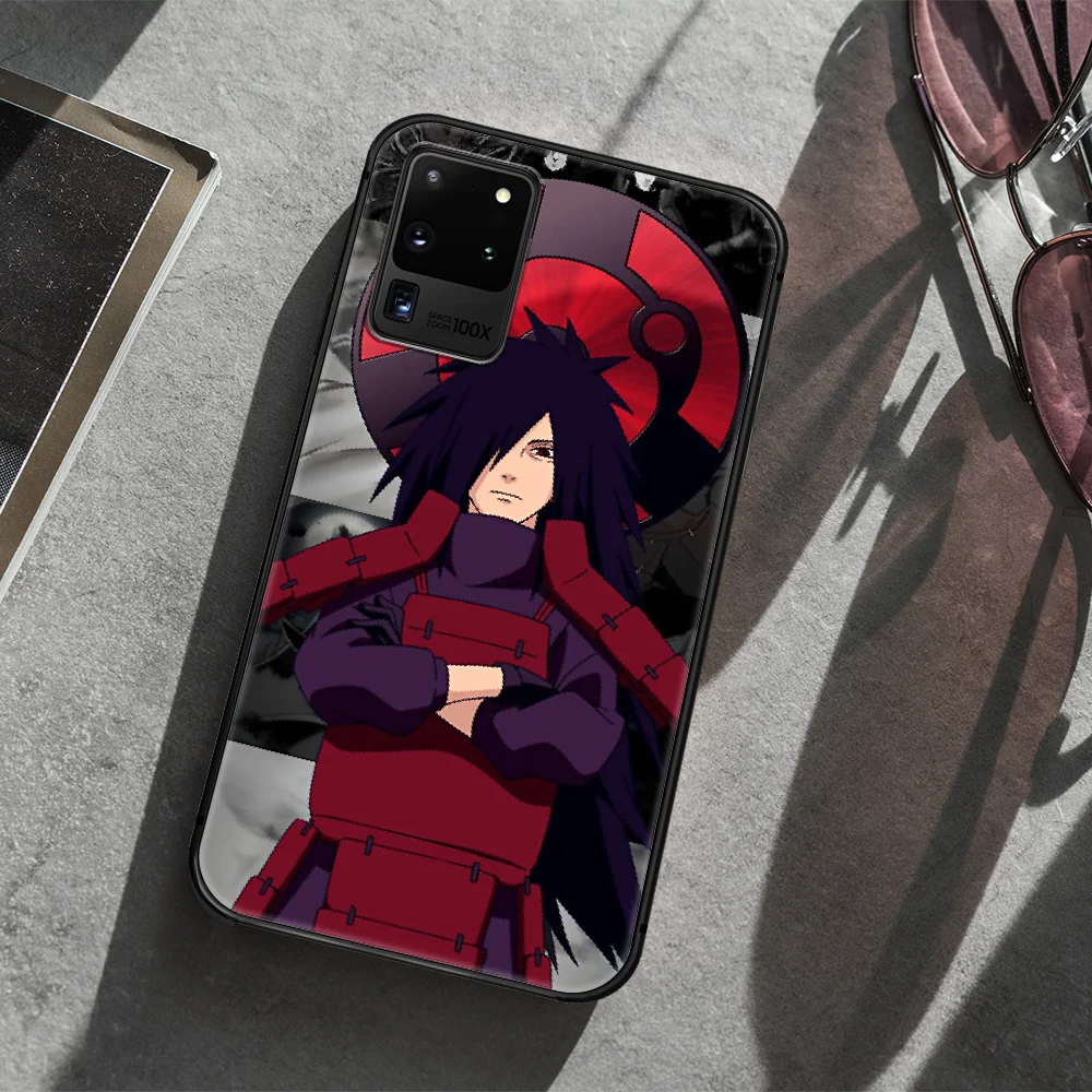 

N-Naruto Uchiha Madara Phone Case Cover Hull For Samsung Galaxy S 7 8 9 10 e 20 FE edge uitra plus Note 9 10 20 black Prime