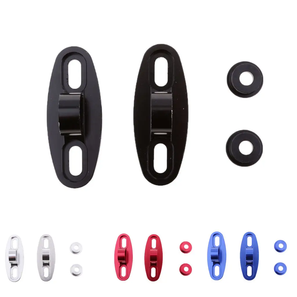 

2 Pcs Universal Motorcycle CNC Rearview Mirrors With Fairing Adapter Holder Mounting