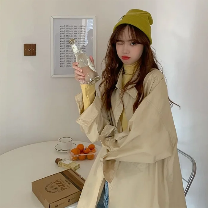 Дизайнерская синяя рубашка Длинный топ Bf Wind женская летняя Корейская Свободная с