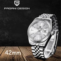 2021 pagani design luxury business white clock stainless steel automatic mechanical watch