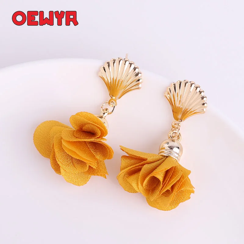 Популярные серьги для женщин в виде морских ракушек эффектные модные ювелирные