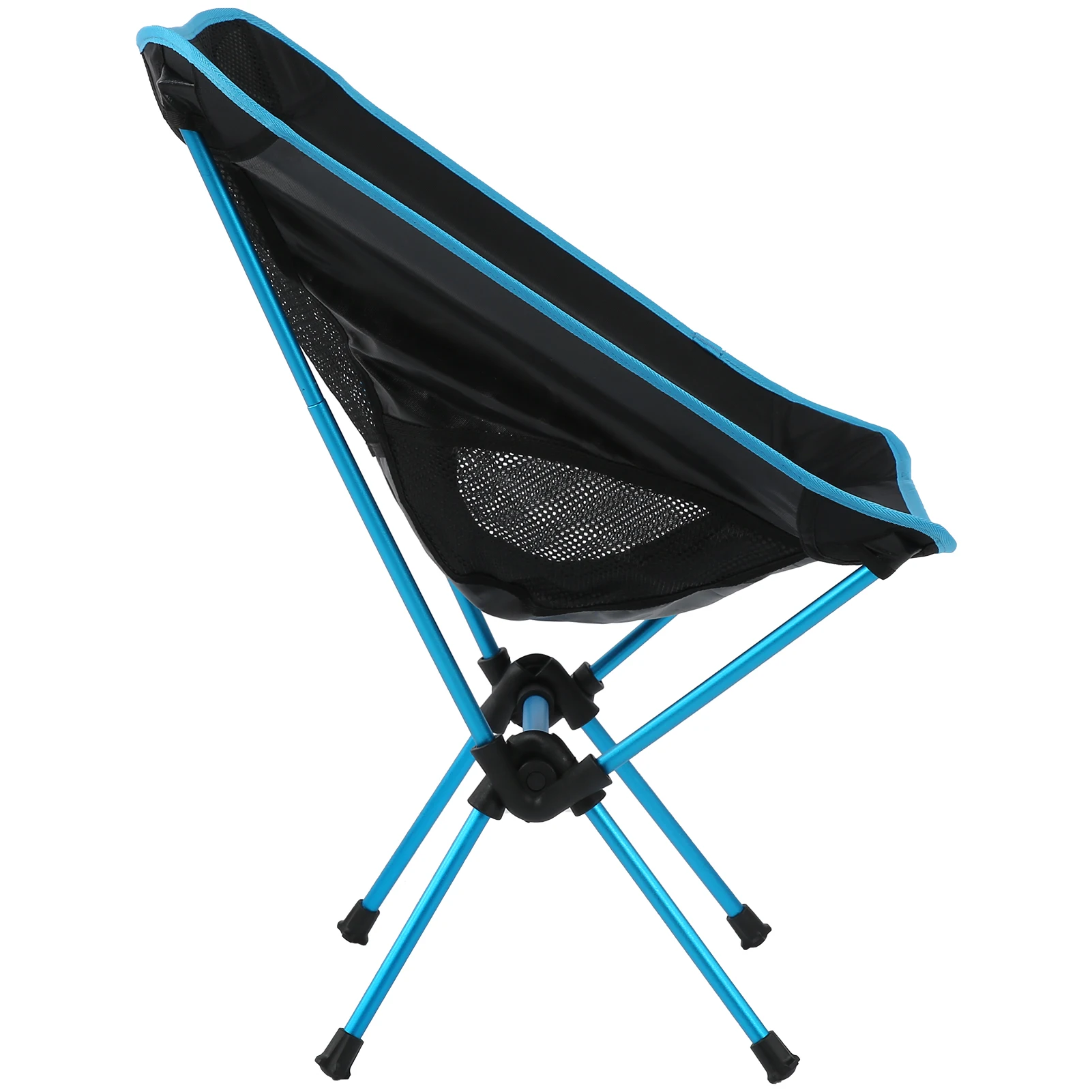 

Outdoor Portable Ultralight Folding Chair Backrest Fishing Seat For Camping Barbecue Folding Back Chair-Sky Blue