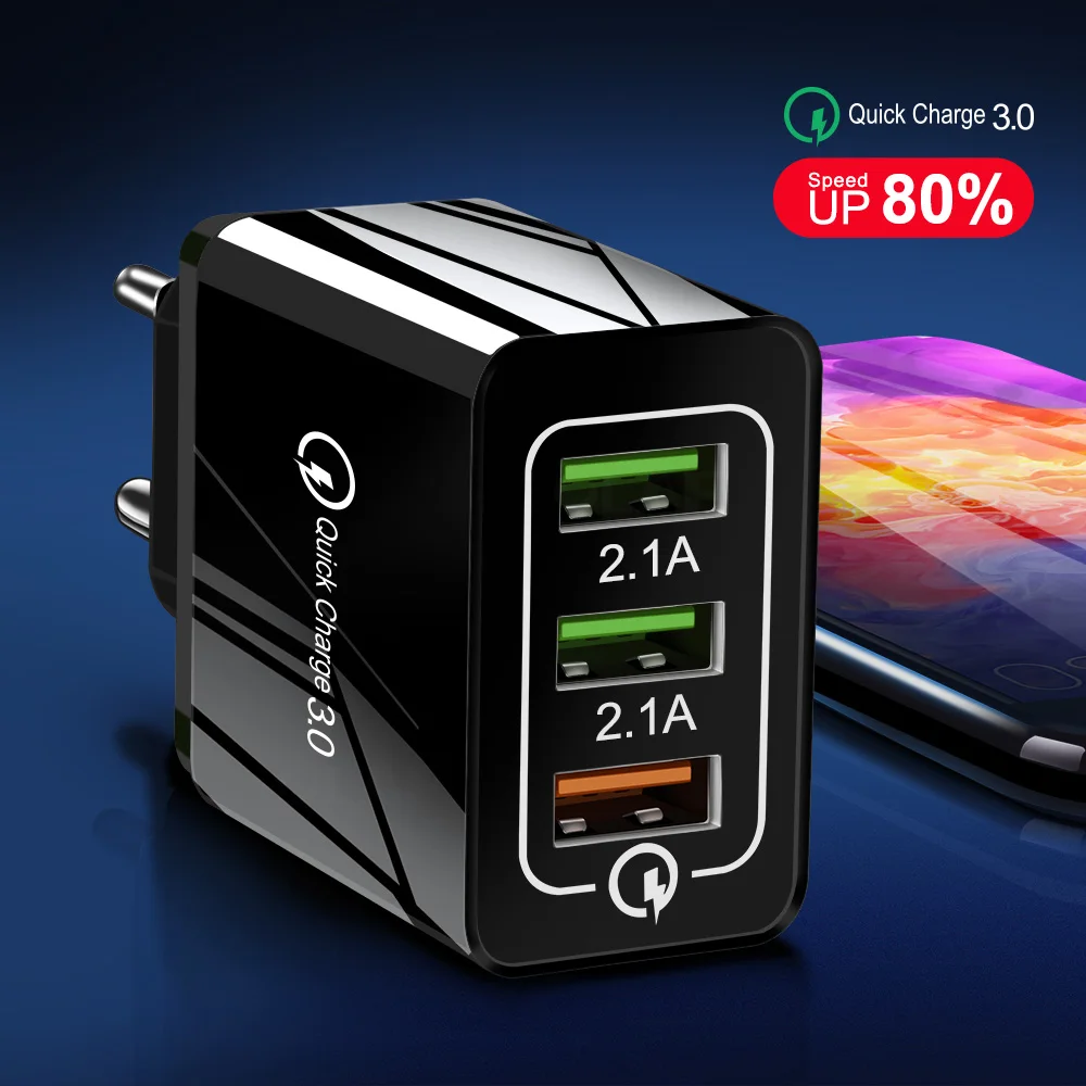 Адаптер в стенную розетку Olaf зарядное устройство с USB портом для быстрой зарядки