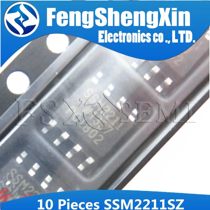 10 шт. SSM2211SZ SOP-8 SSM2211S SOP8 SSM2211 SOP SSM2211SZ-REEL с низким искажением 1 5 Вт аудио усилитель