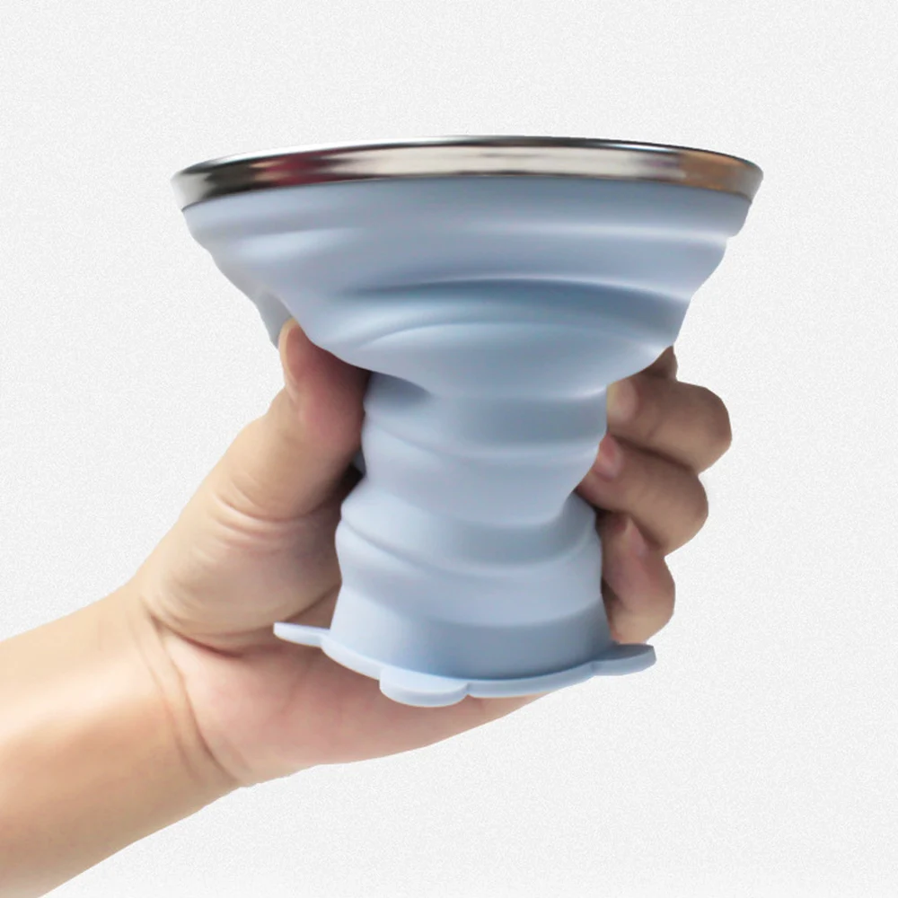 Folding Cup Foldable Collapsible Telescopic Silicone Water Bottle Outdoor Travel Children Cups Teacups Ware Jug Drink Copa | Дом и сад