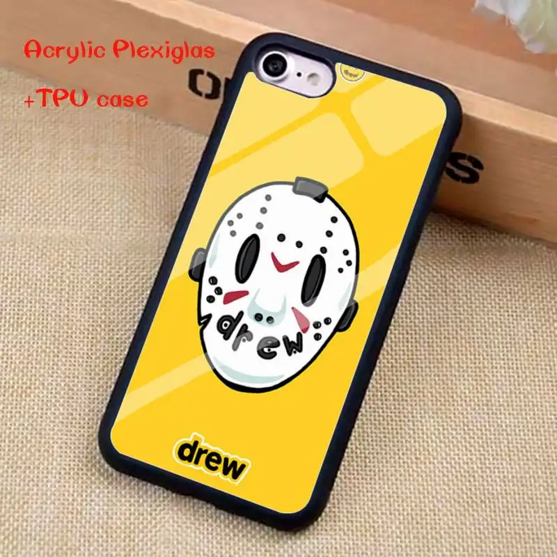 

Drew House Justin Bieber Phone Case For iphone 11 Pro Max X XR XS SE 2020 6S 7 8 Plus Acrylic Plexiglass TPU phone case
