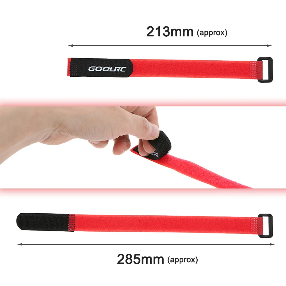 10Pcs GoolRC Strong RC Battery Antiskid Straps Bands 285mm for Drone Helicopter and Car | Игрушки и хобби