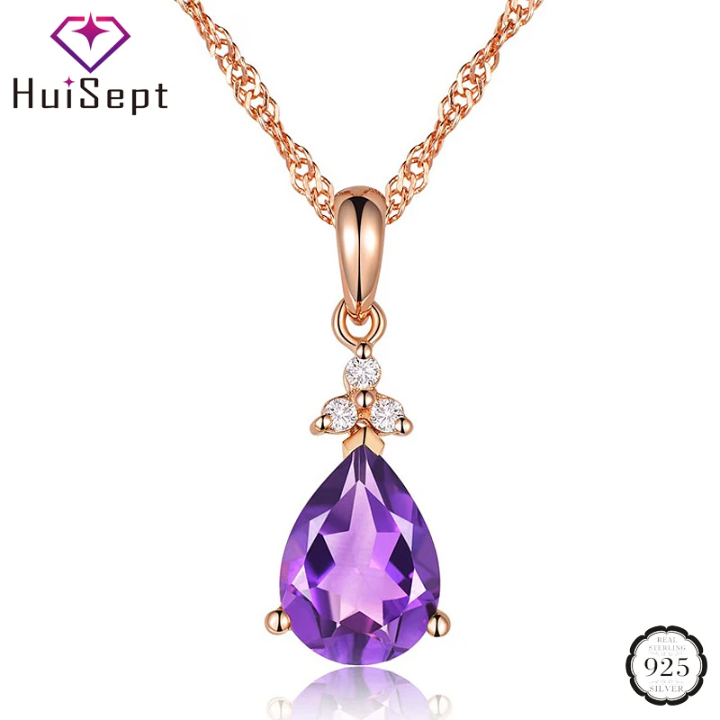 Ожерелье из серебра 925 пробы с сапфировым стеклом | Украшения и аксессуары