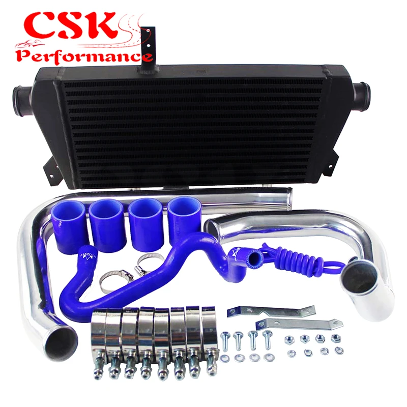 Обновленный интеркуллер FMIC Kit для 96-01 VW Passat Audi A4 B5 1 8 T черный/синий/красный |