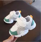 Детские кроссовки из ПУ кожи, дышащие, мягкая подошва, спортивная обувь для начинающих ходить детей, на осень и весну