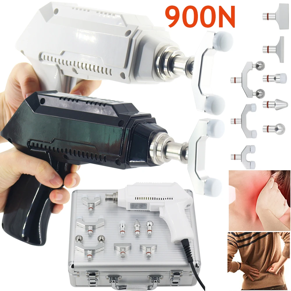 

900N Chiropractic Adjusting Tool For 2022 Health Care Spine Correction Gun 8 Heads Adjustable Intensity Therapy Spinal Massager