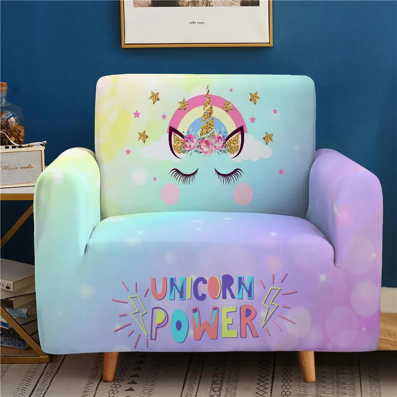 Секционный эластичный чехол для дивана в форме единорога гостиную L-образный
