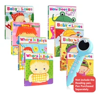 8 booksset baby english board books for kids by karen katz lift the flap book learn english words funny parent child reading