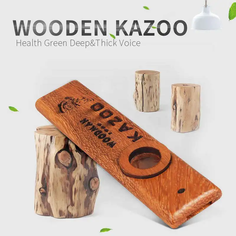 Деревянные Kazoos изысканный инструмент легко и веселиться для детей людей Hum