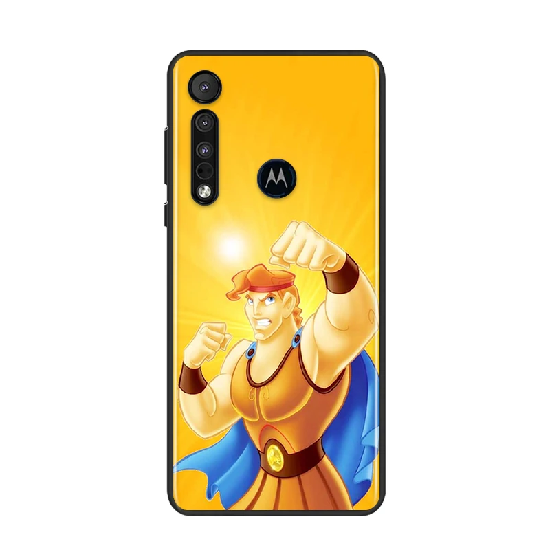 

Hercules Disney For Motorola G9 G8 G Edge One E7 E6 Power Lite Marco Hyper Fusion Plus Play Black Phone Case