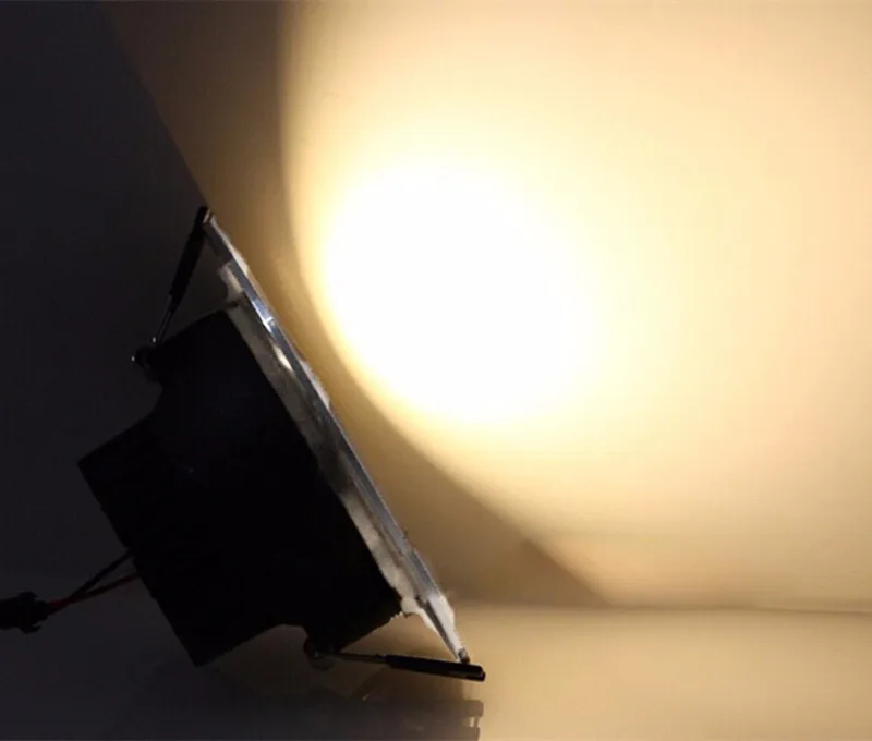 Черный круглый Dimmable утопило светодиодный потолочный COB светильник 5 W/7 W/9 W/12 W/Встраиваемый светодиодный точечный Потолочный Светильник 3000K 4000K 6000K AC90-265V