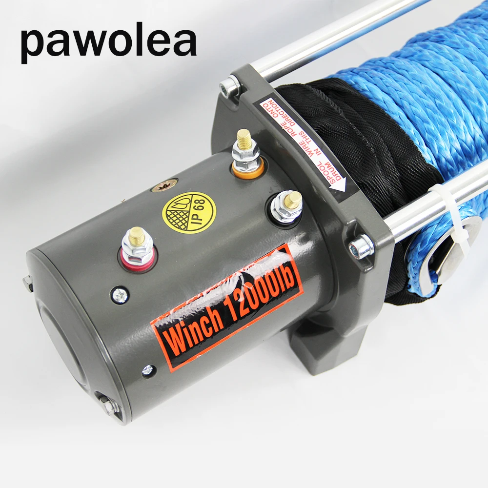 Дешево Автомобильная лебедка 12 000 фунтов 6000 фунтов лебедка автомобильная 12v 24v Электрическая лебедка для квадроцикла 4WD Грузовик внедорожник 4x4 Вне...