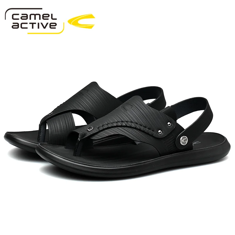 Мужские пляжные сандалии Camel Active натуральная кожа мягкая подошва массажная