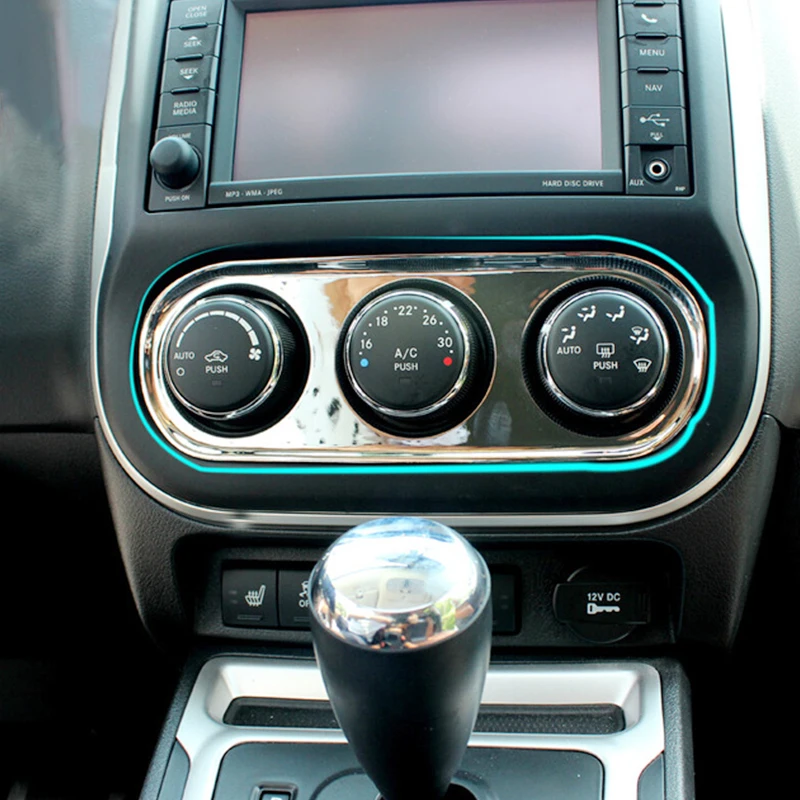 Для Аксессуары для Jeep Compass 2011 2012 2013 2014 ABS хромированный автомобильный передний