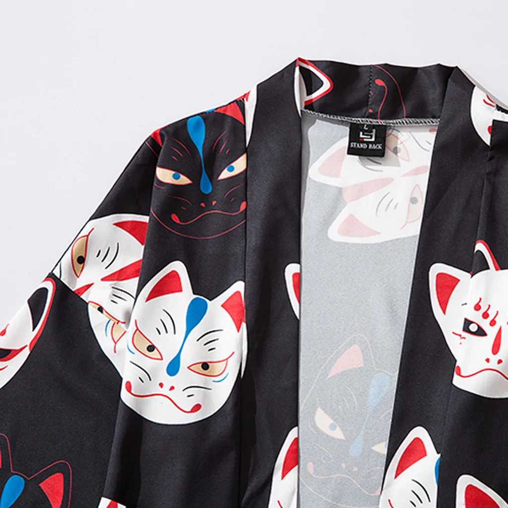 Летняя японская пятиточечная искусственная Мужская и женская накидка верхняя