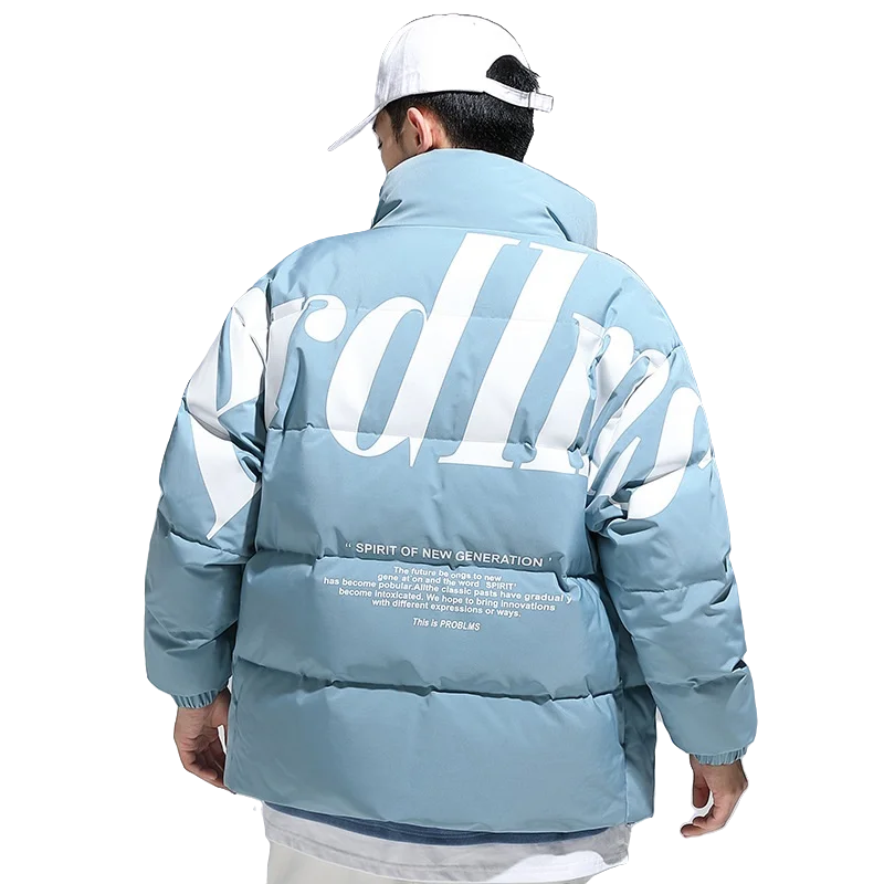 Новинка 2022 зимнее модное красивое мужское утепленное короткое пальто с гусиными