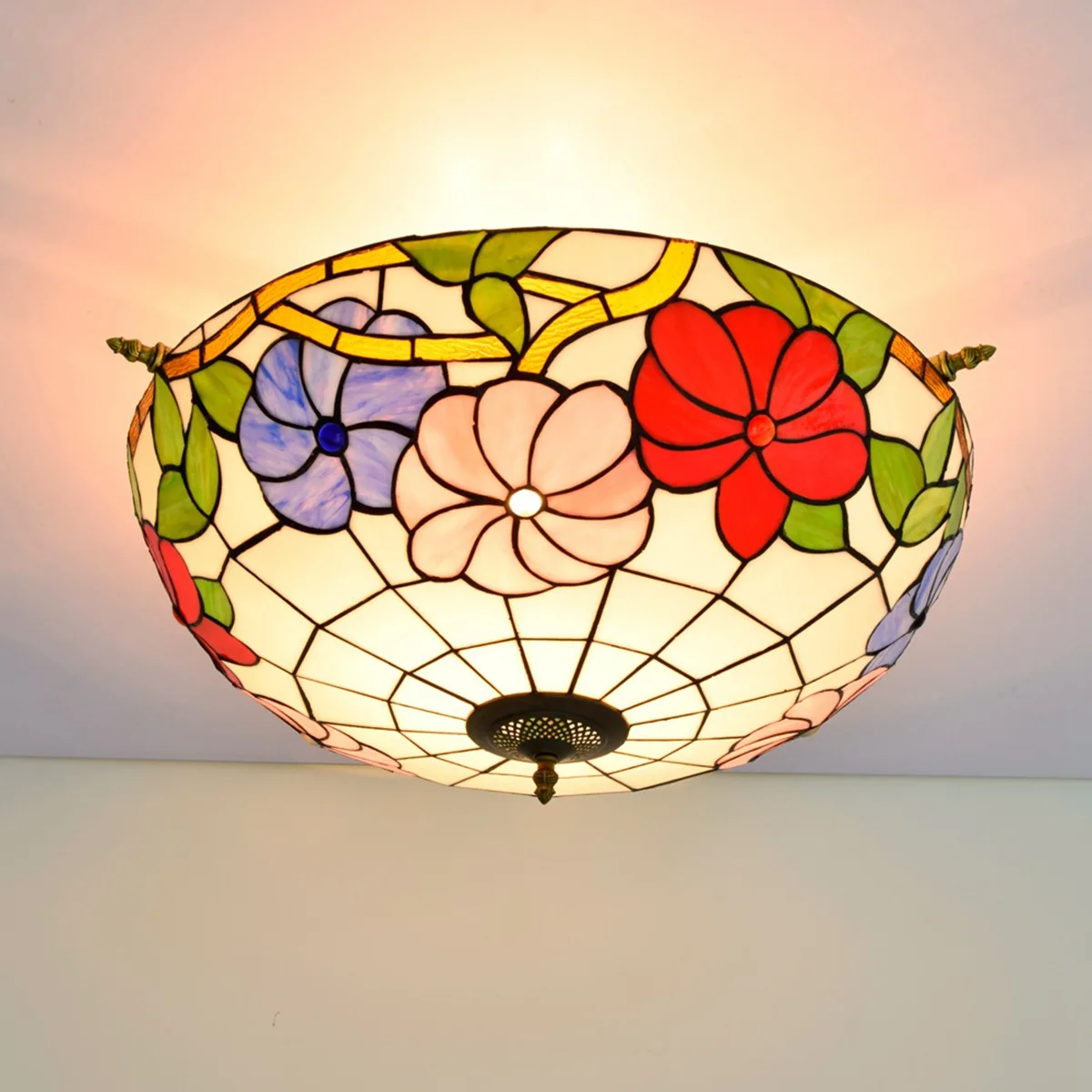 Креативный цветной стеклянный маленький светильник 65 см для гостиной ресторана