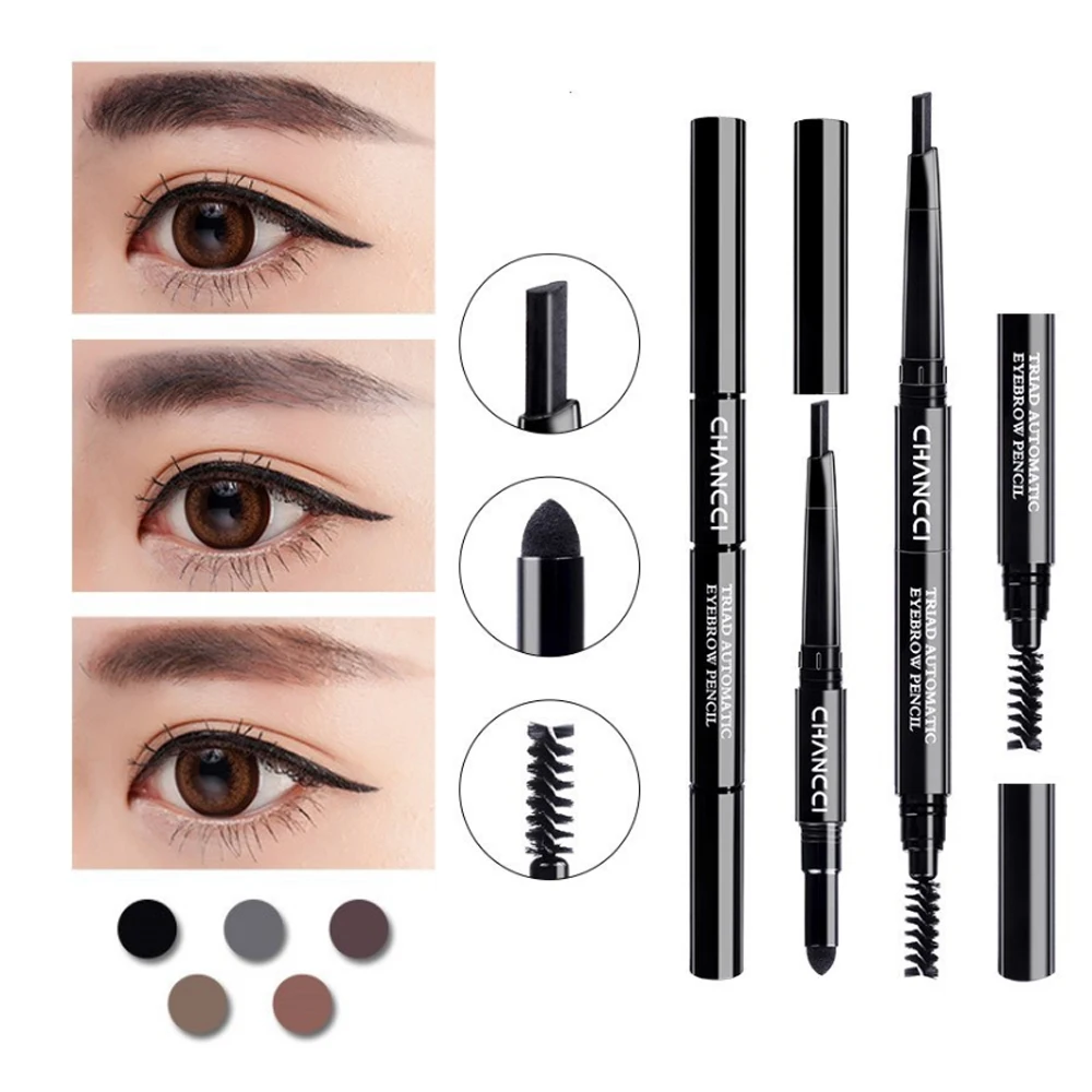 Распродажа на складе! Черный карандаш для бровей натуральный стойкий