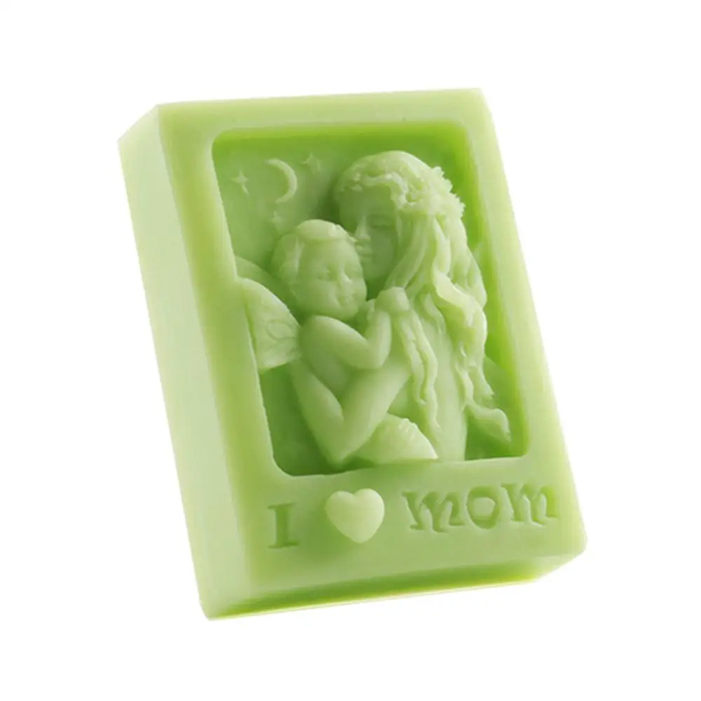 Сделай Сам 3D мама ребенок Ангел силиконовые Форма для украшения тортов мастикой