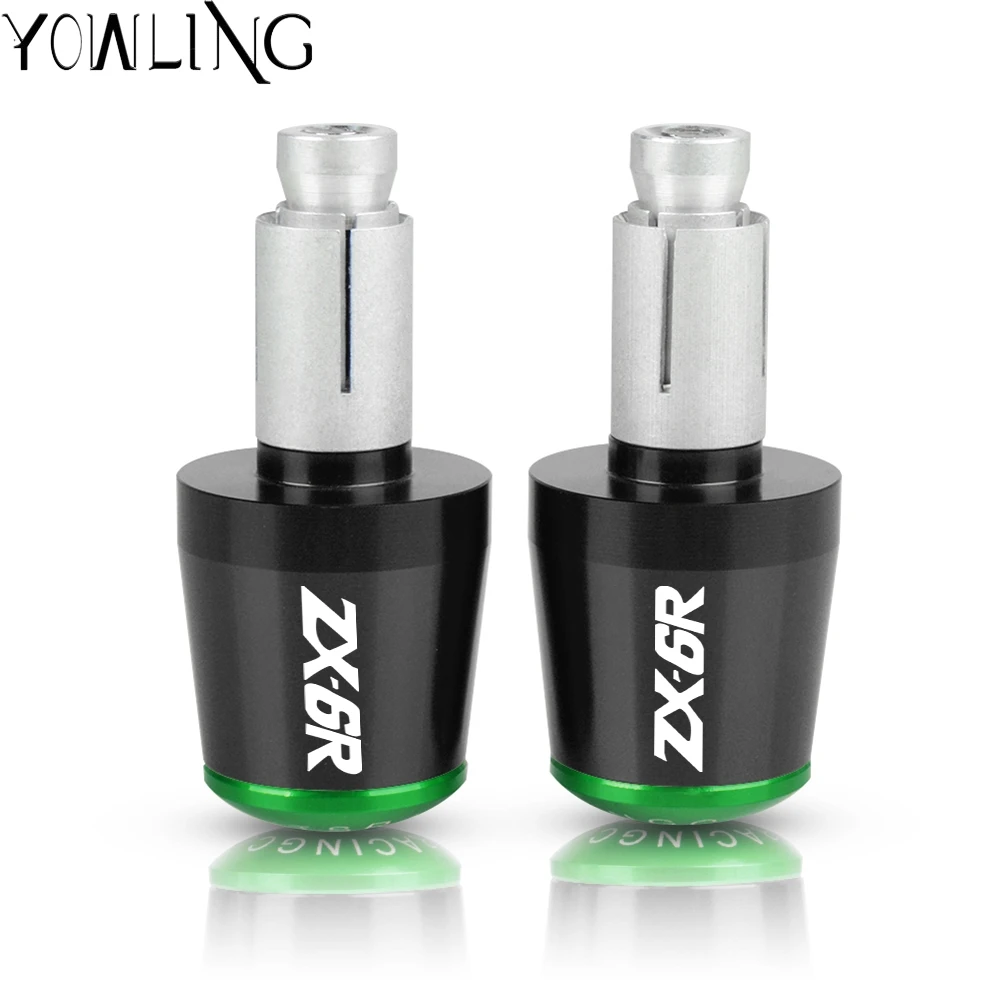 For Kawasaki Ninja ZX6R ZX 6R 6 R 2009-2014 2008 7/8&quot Motorcycle Handlebar Grip End Caps Plugs Moto Handle Bar Weight Slider |
