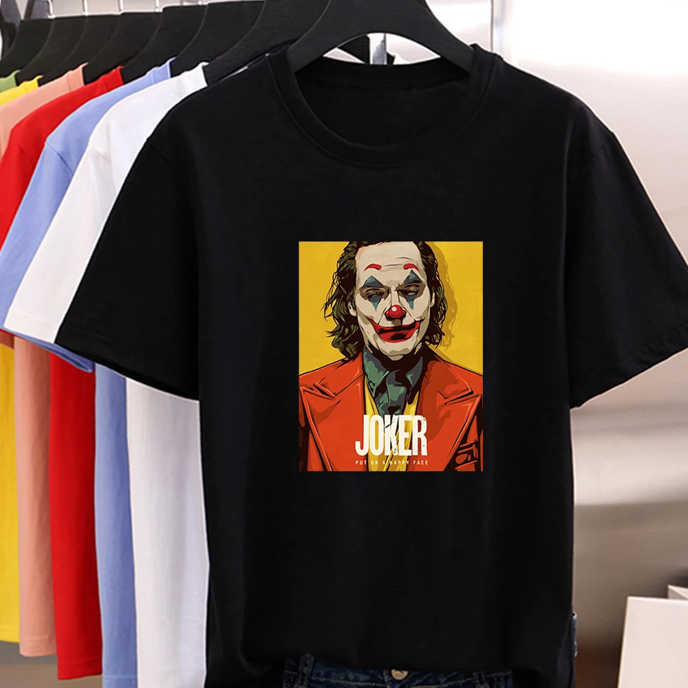 Летняя Популярная Новая женская футболка модная с принтом Crazy Joker