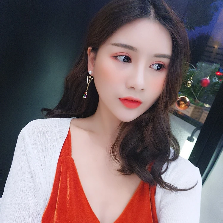 Xiaoboacc новые корейские зимние стильные рождественские подарочные серьги в виде