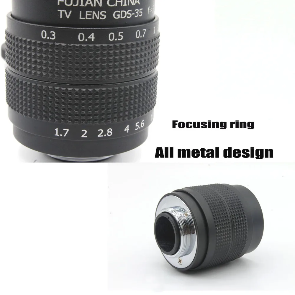 35 мм F1.7 C крепление объектива камеры видеонаблюдения для NEX7 NEX6 NEX5T NEX5 NEX5R A6000 A5100 A5000
