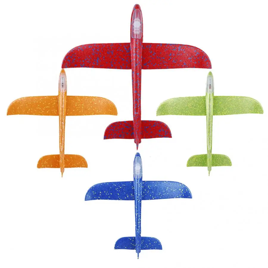 48 см светодиодный ручной скользящий самолет метательный пенопластовый планер