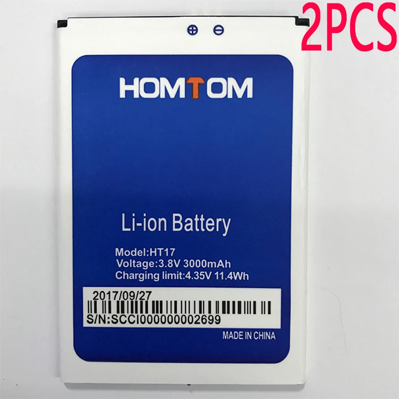 2 шт. новый аккумулятор емкостью 3000 мАч для смартфона HT17/HT17 PRO + номер отслеживания