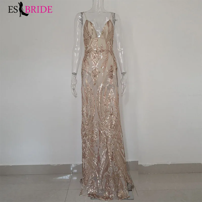 Женское вечернее платье без рукавов с глубоким v-образным вырезом реальные фото