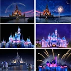 Алмазная 5D картина сделай сам, новинка, квадратнаякружевная вышивка Стразы, мозаика в виде замка Диснея, картина для украшения дома