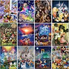 Алмазная живопись, диснеевские Микки Маус, полноразмерная квадратная и круглая вышивка, мозаика Дональд Дак 5D сделай сам, мультяшная Вышивка крестиком, Львиной медведь