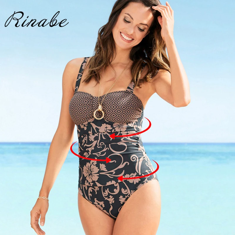 Rinabe сексуальный купальник пуш ап бикини цветочный купальный костюм женский для