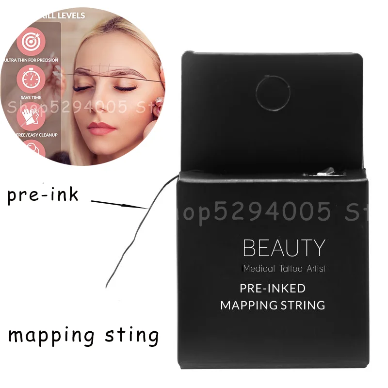 Микроблейдинг предварительно Встраиваемая пигментная струна для бровей