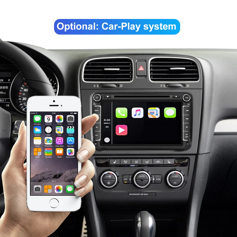 Isudar 1280*720 Автомобильный мультимедийный плеер 2 Din Android 10 для
