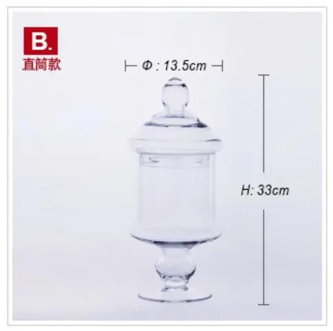 Прочный стеклянный резервуар для хранения в европейском стиле стеклянная банка