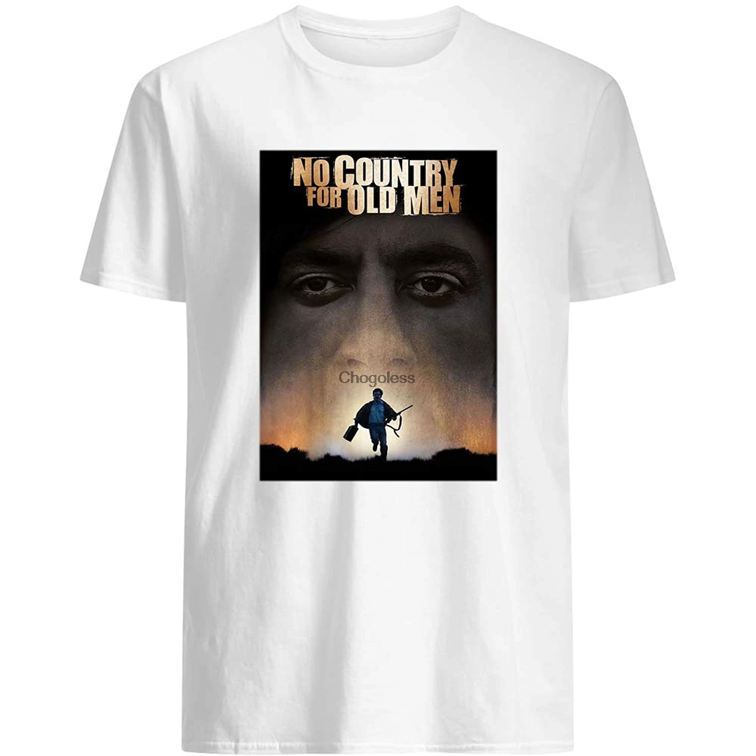 

No Country for Old Men Movie Poster Crime Thriller Film Anton Chigurh Llewelyn Moss Short Sleeve Unisex T-Shirt