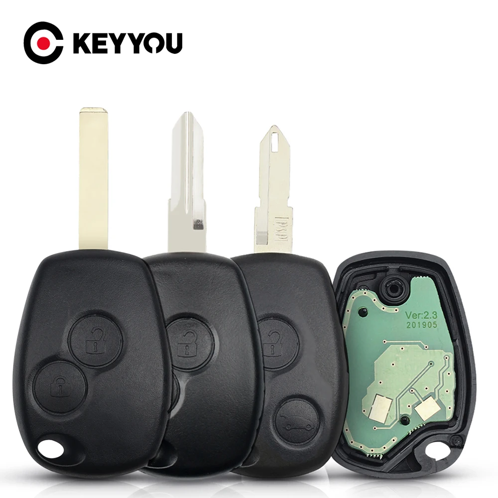 

KEYYOU 2/3 Buttons Car Remote Key For Renault Duster Modus Clio 3 Twingo DACIA Logan Sandero Kangoo 433MHz PCF7946 PCF7947 Chip