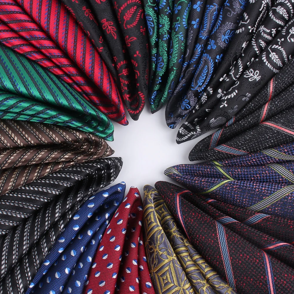 

Jacquard Plaid Pocket Square For Men Women Striped Chest Towel Hanky Gentlemen Hankies Men's Suits Handkerchief Pocket Towel